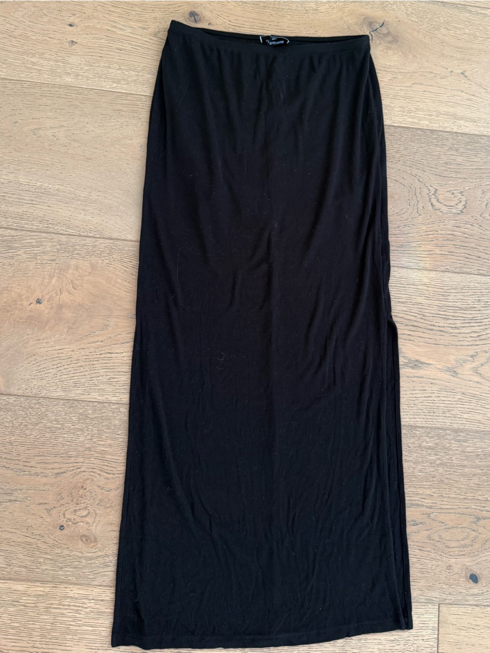 LNA Black Maxi Skirt - Sleek Straight Cut
